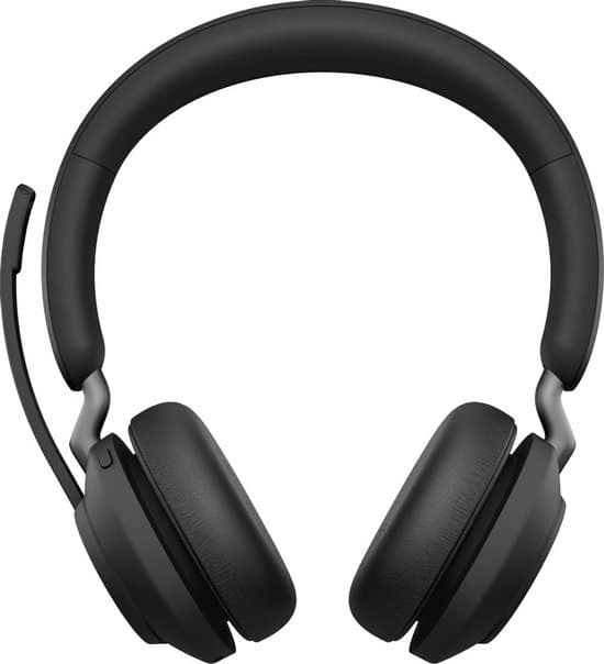 jabra evolve2 65 ms stereo bluetooth headset on ear wireless usb c