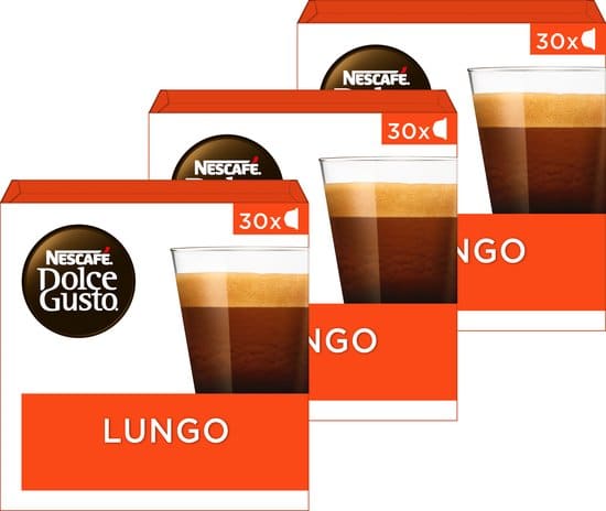 nescafe dolce gusto lungo capsules 90 koffiecups