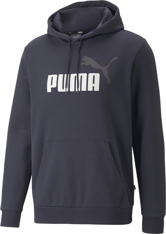 puma essentials 2 col big logo fleece heren trui maat m