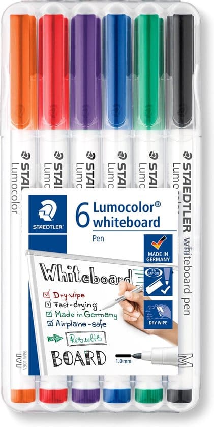 staedtler lumocolor whiteboard pen box 6 st