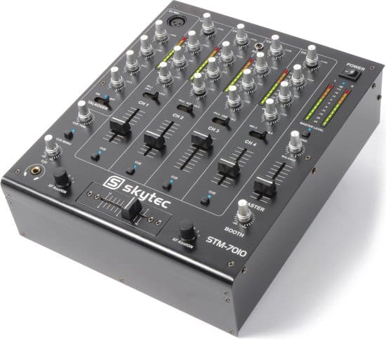 stm 7010 mixer 4 kanaals dj mixer met usb