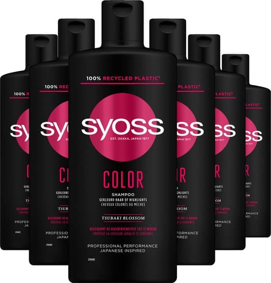 syoss coloriste shampoo 6x 440ml voordeelverpakking