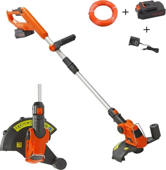 tuinxtools kantenmaaier bosmaaier elektrisch 18v met 2000 mah accu