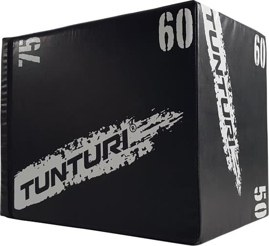tunturi plyo box voor krachttraining houten fitness kist met soft cover 1