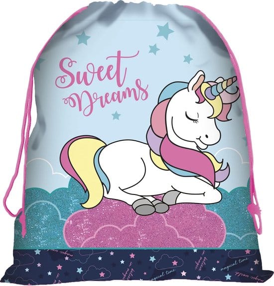 unicorn sweet dreams gymbag 44 x 34 cm multi