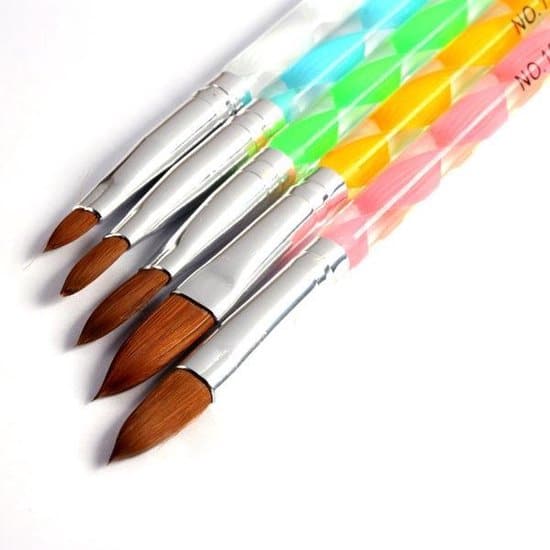 acryl penselen 5 kleuren