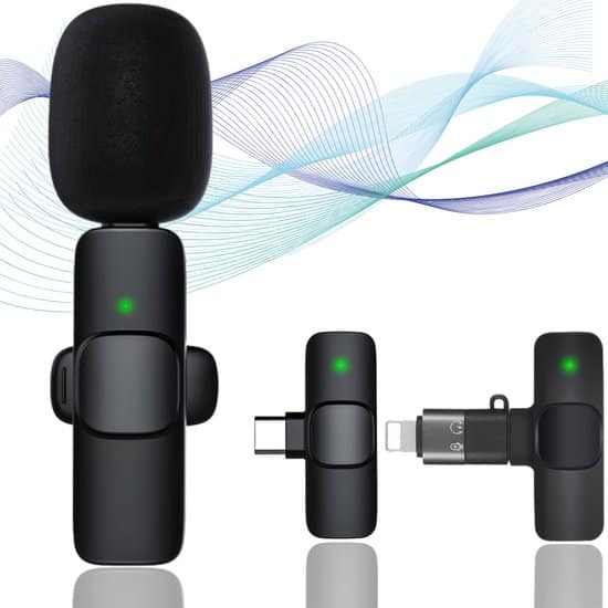 adroitgoods draadloze microfoon set dasspeld microfoon lavalier microfoon 1