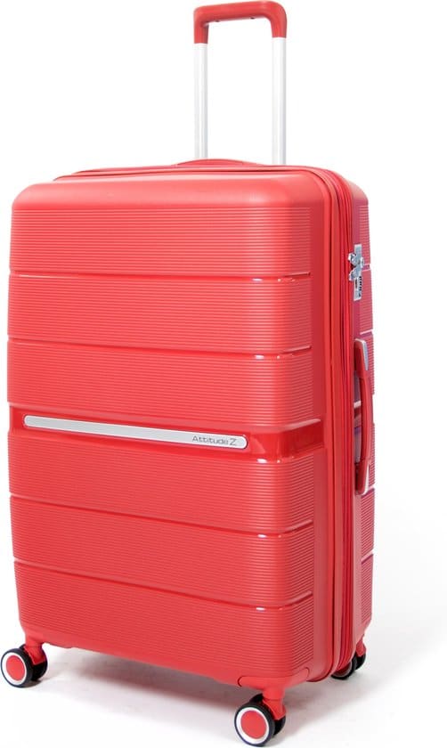 attitudez elitez reiskoffer large rood 76cm tsa slot uitbreidbaar