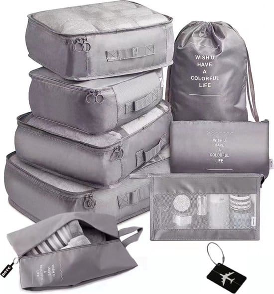 botc packing cubes set 9 delig kleding organizer voor koffers tassen en