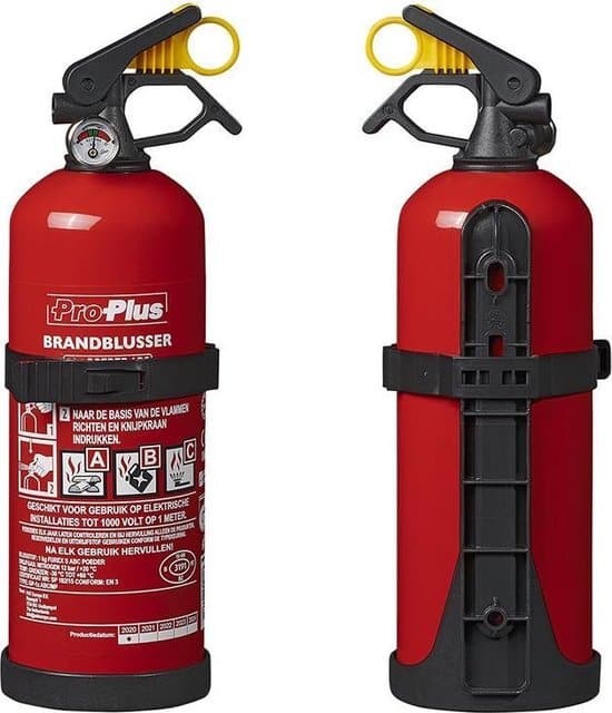 brandblusser 1kg abc poeder nl manometer inclusief ophangbeugel
