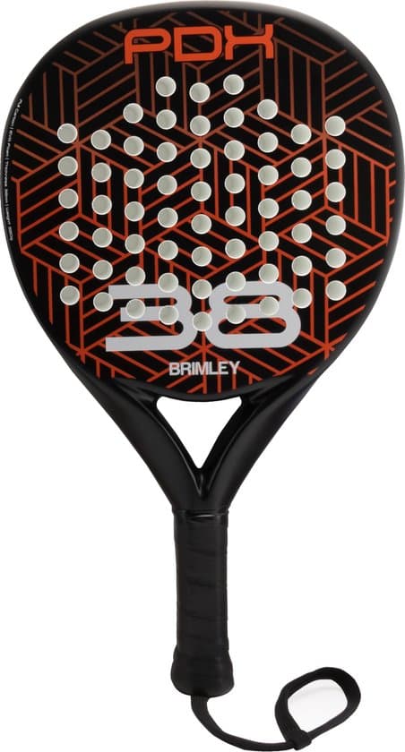 brimley pdx38 padel racket carbon inclusief draagtas