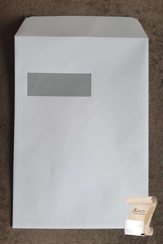 c4 akte envelop met venster links 229 x 324 mm 120 grams met