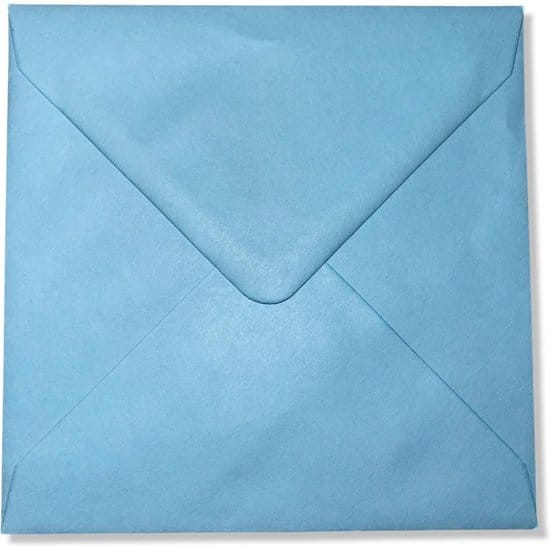 cards crafts 100 luxe enveloppen lichtblauw 14x14 cm 100 grams