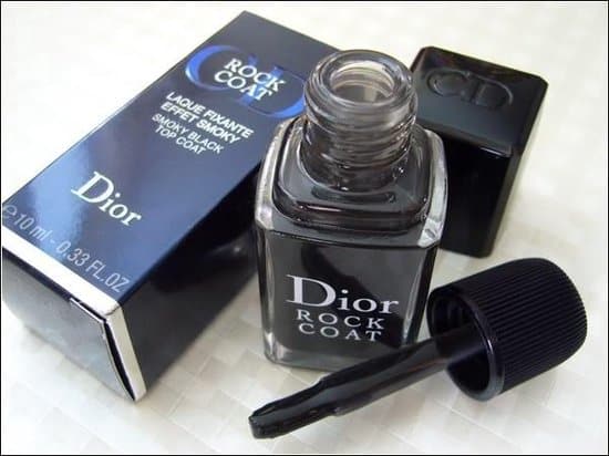 dior rock coat smokey black nail lacquer