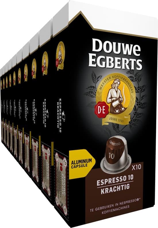 douwe egberts espresso krachtig koffiecups 10 x 10 cups