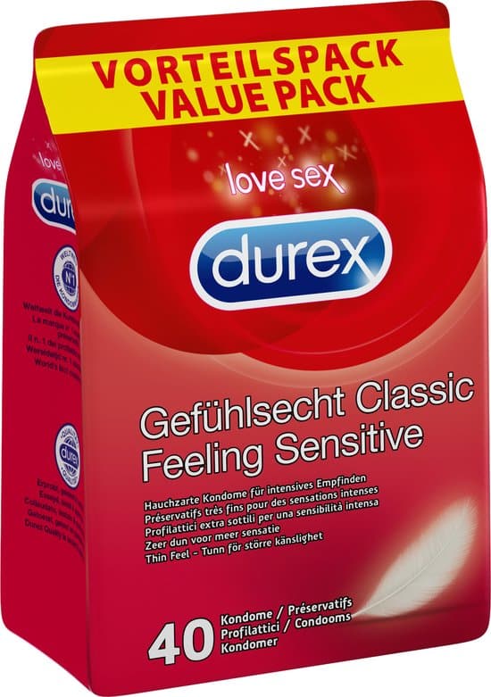 durex gevoelsechte condooms sensitive bigpack 40 condooms
