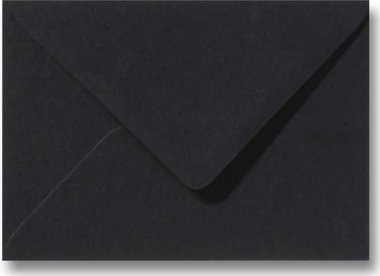 envelop 13 x 18 zwart 25 stuks