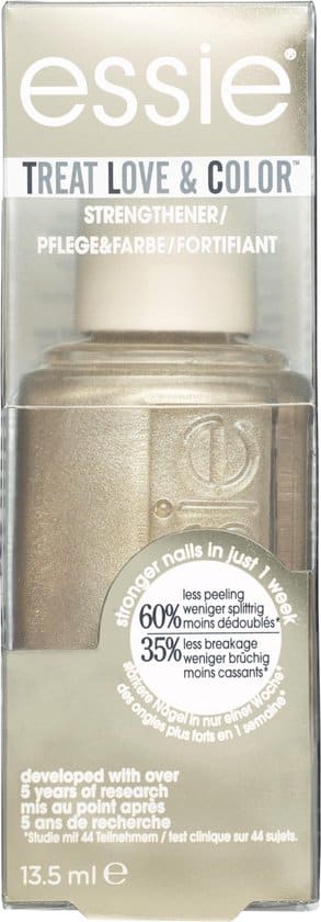 essie treat love color metallic nagellak 151 glow the distance goud