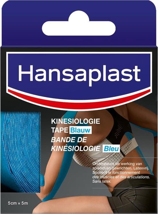 hansaplast kinesiologie sporttape blauw 1 rol 50mm x 5m