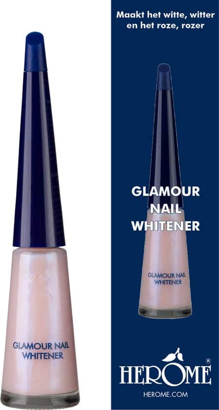 herome glamour nail whitener natural nail whitener met een romige