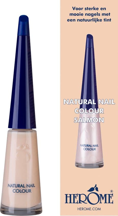 herome natural nail colour nagellak salmon pastel nude soft natuurlijke