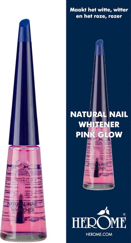 herome natural nail whitener pink glow accentueert de natuurlijke roze 2