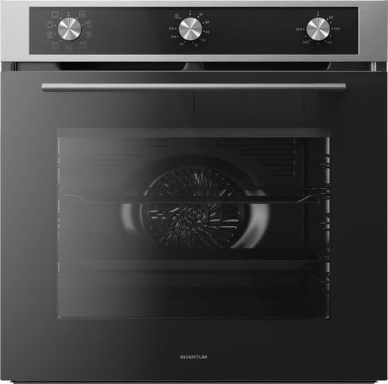 inventum ioh6072rk hetelucht inbouw oven zwart rvs 72 liter
