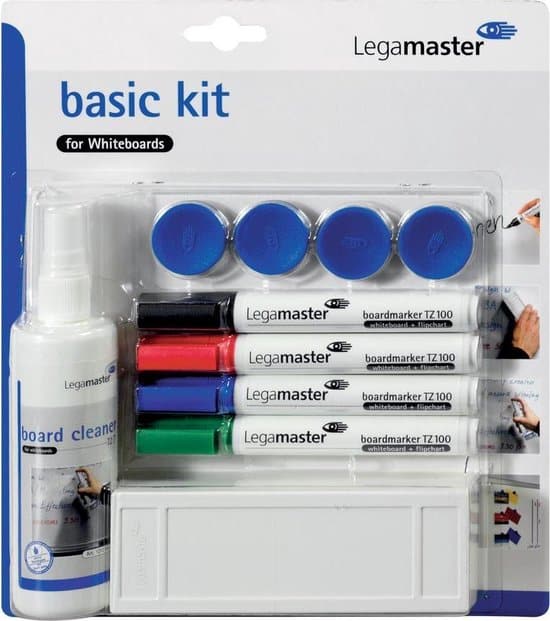 legamaster whiteboard starterkit 4 markers