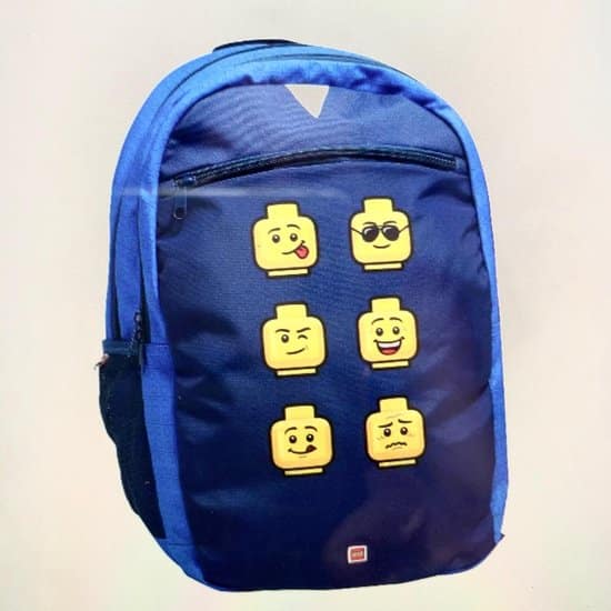 lego extended backpack faces blue