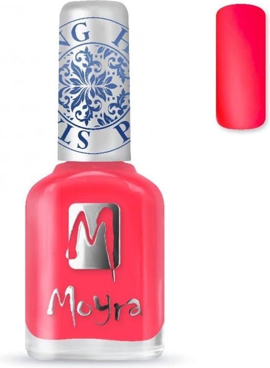 moyra stamping nail polish sp20 neon pink