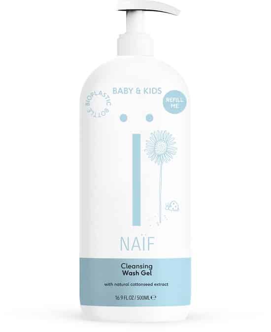 naif reinigende wasgel natuurlijke ingredienten voor baby kids 500ml