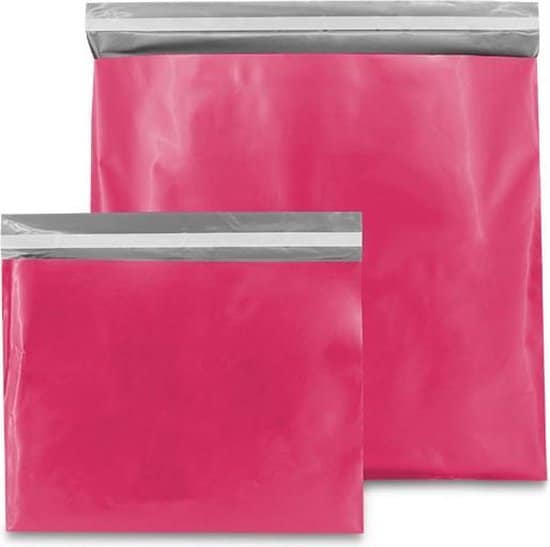 plastic verzendzakken roze 50 x 46 cm l 100 micron kleding