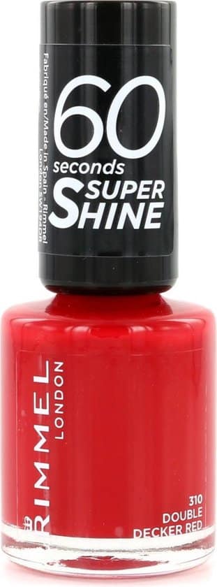 rimmel london 60 seconds super shine nagellak 310 double decker red