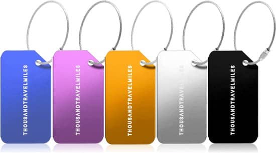 aluminium bagagelabel 5 verschillende kleuren kofferlabel aluminium