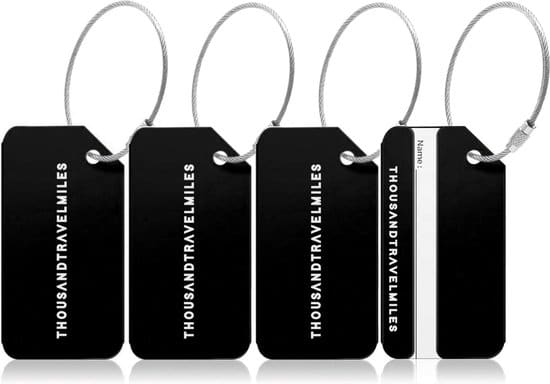 aluminium bagagelabel zwart kofferlabel aluminium bagagelabel voor koffer