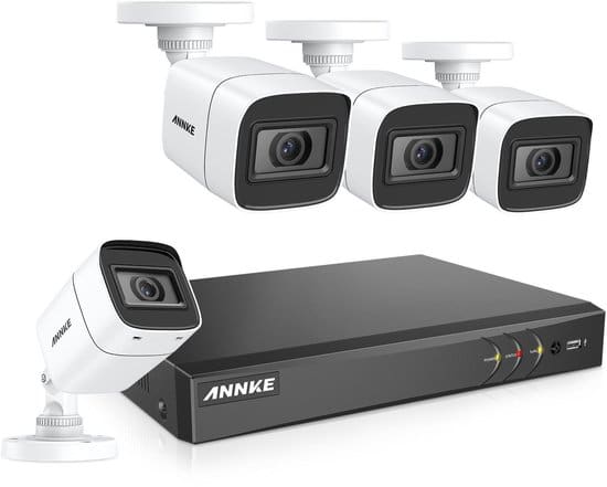 annke acs 8 dt81dp bl cctv beveiligingscamera set 8mp met 8 kanalen