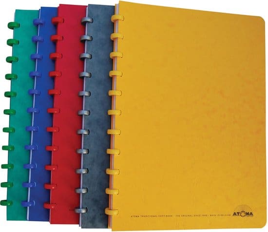 atoma classic schrift ft a4 144 bladzijden geruit 5 mm geassorteerde kleuren