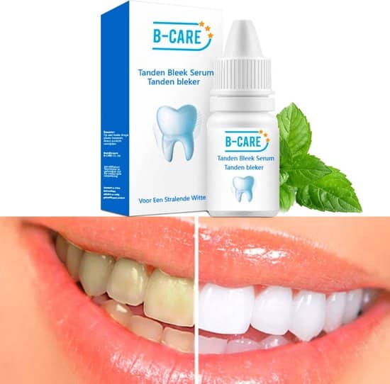 b care tanden bleker wittere tanden teeth whitening strips