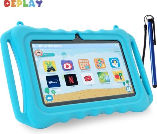 deplay kids tablet kindertablet ouder control app 3000 mah batterij