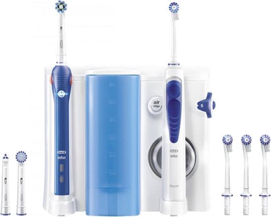 elektrische tandenborstel oral irrigator oral b oc501 wit blauw
