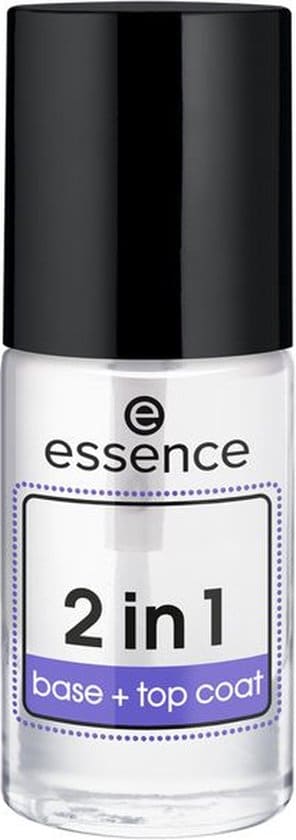 essence cosmetics topcoat 2in1 base top coat 8 ml
