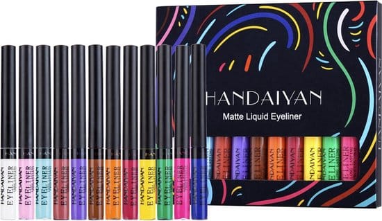 handaiyan liquid eyeliner 12 verschillende kleuren make up set kleur