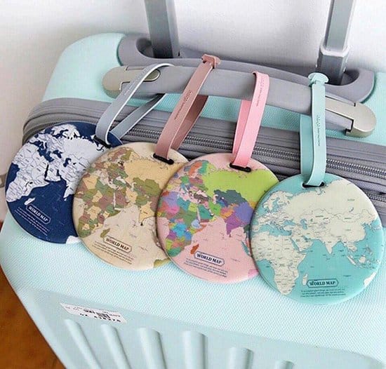 koffer label bagage vakantie reizen handig hulpmiddel donker blauw