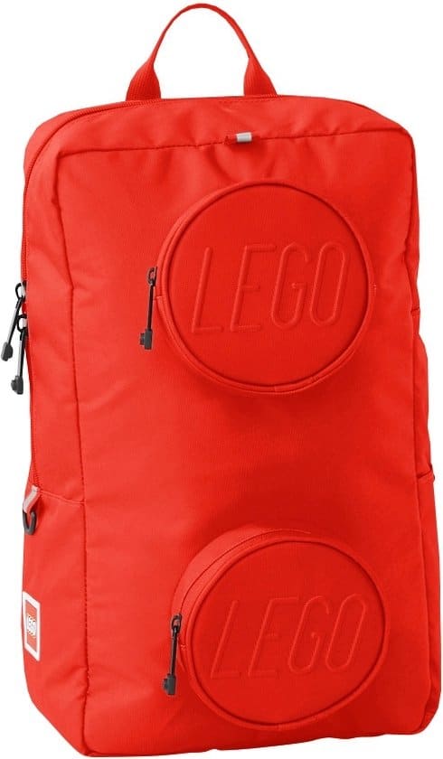 lego school signature brick 1x2 backpack bright red 20204 0021