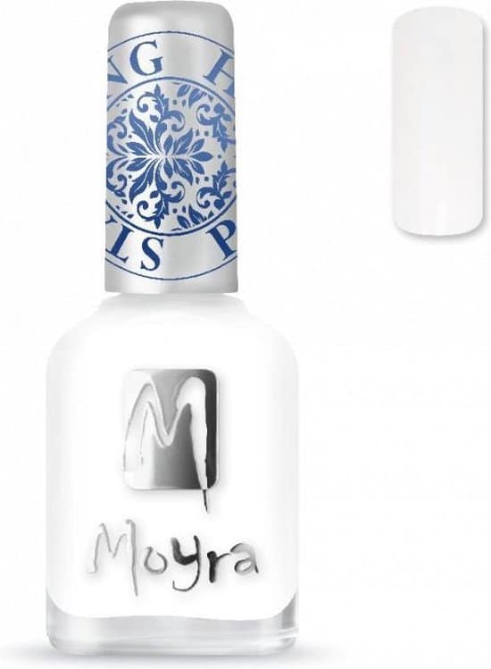 moyra stamping nail polish 12ml sp07 white