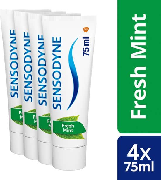 sensodyne freshmint tandpasta voor gevoelige tanden