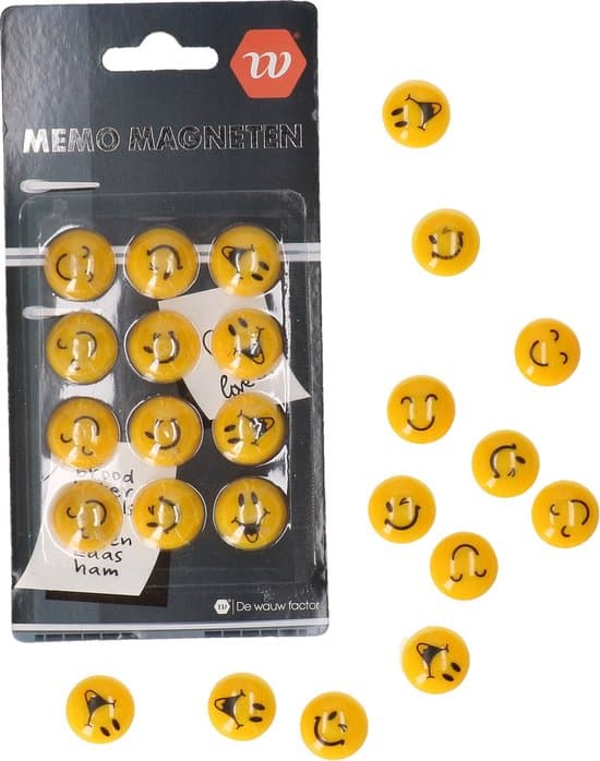 smiley magneten memo magneten emoticons koelkast magneet 12 stuks