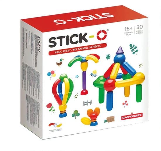 stick o basic set 30 onderdelen magnetisch speelgoed speelgoed 1 jaar