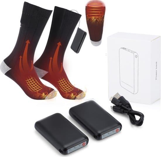 verwarmde sokken elektrische sokken inclusief oplaadbare accu unisex