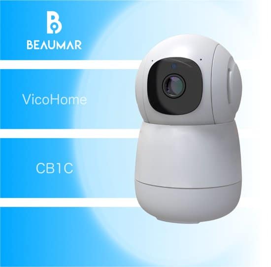 vicohome cb1c wifi camera gratis cloud opslag tracking draai en